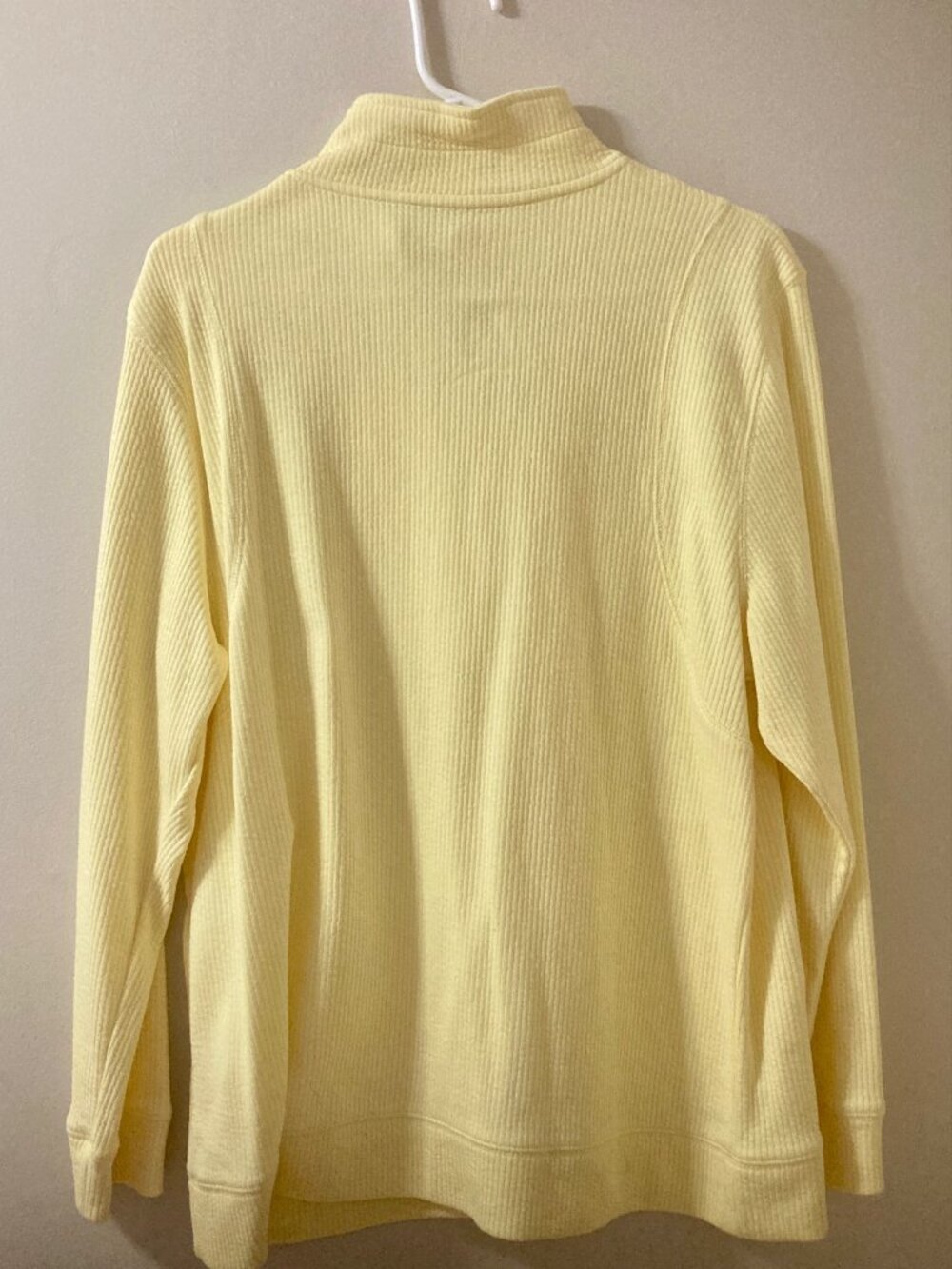 Alia Yellow Ribbed Zip-Up Jacket - Picture 3 of 3